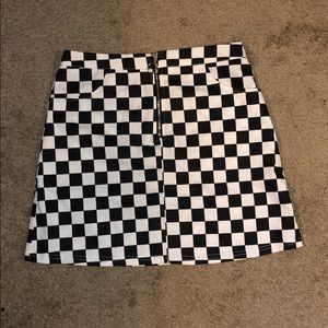Checked Skirt